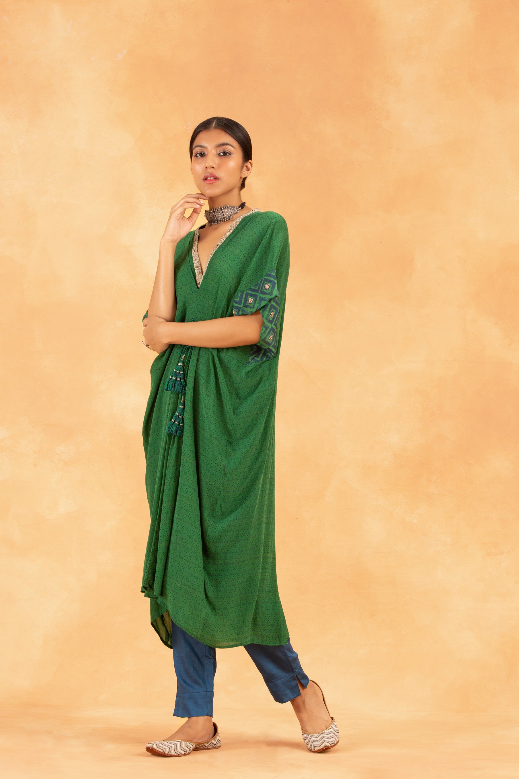 Verdant Kurta Set - Green