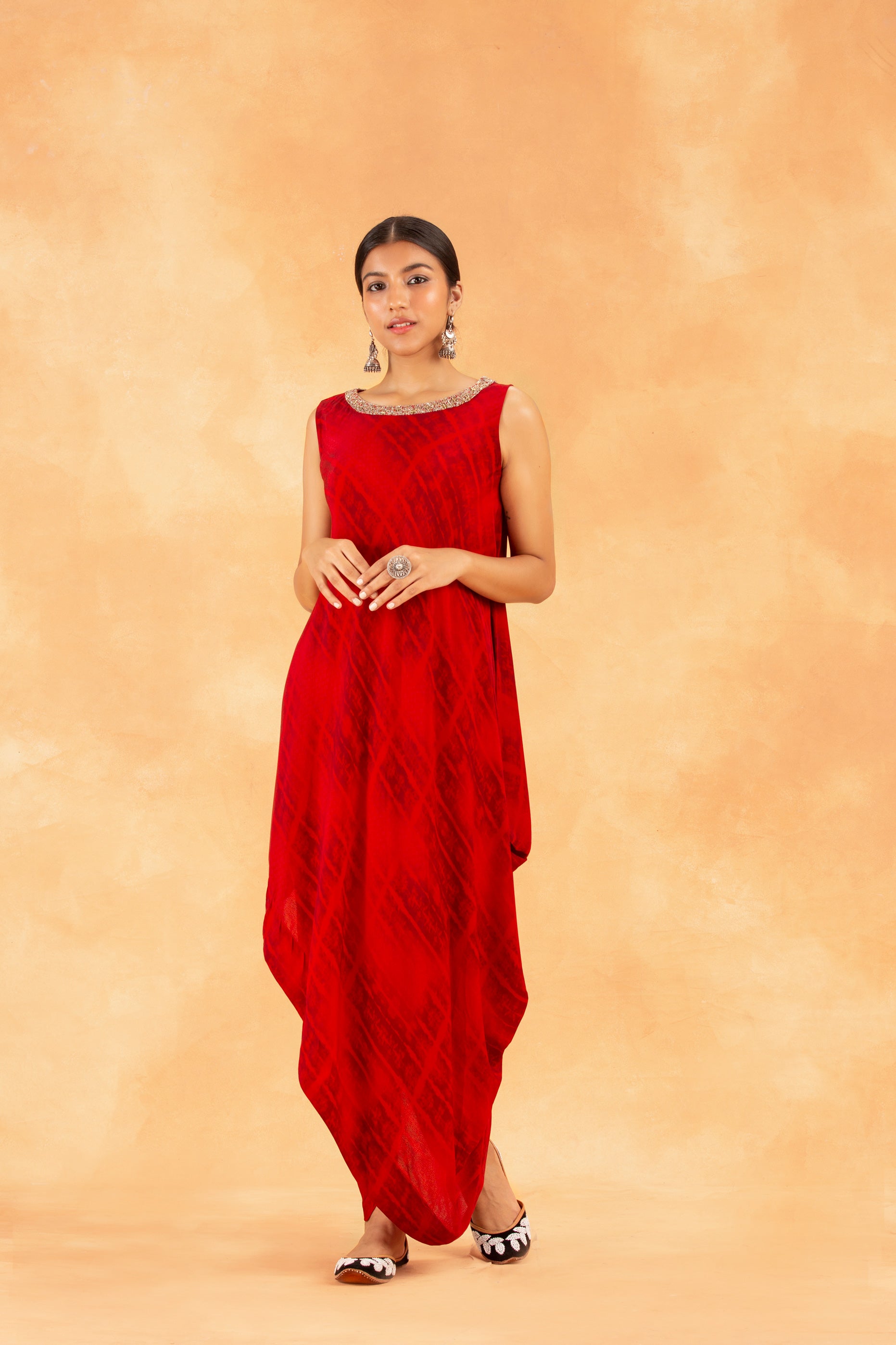 Crimson Kurta Set - Red