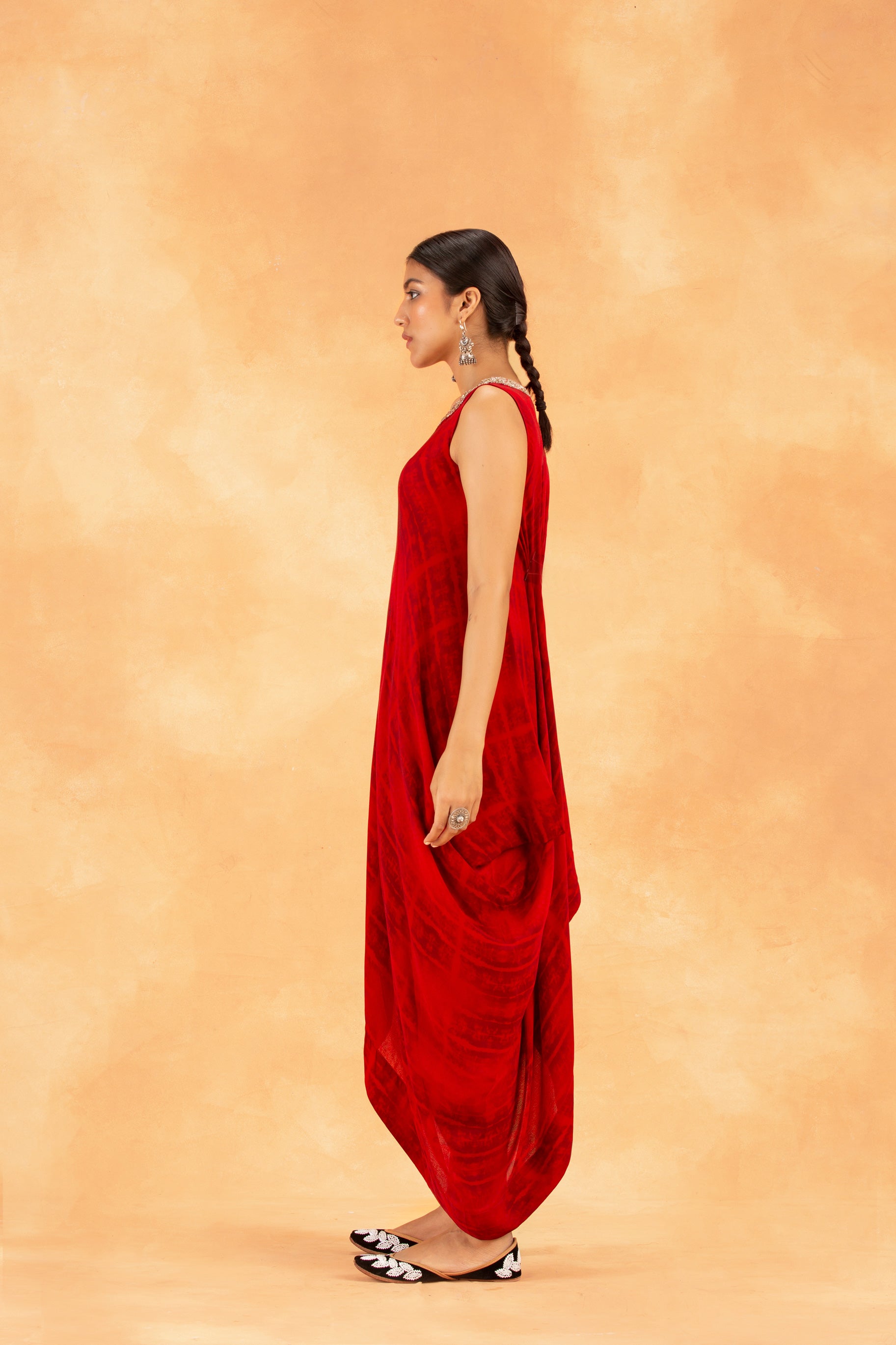 Crimson Kurta Set - Red