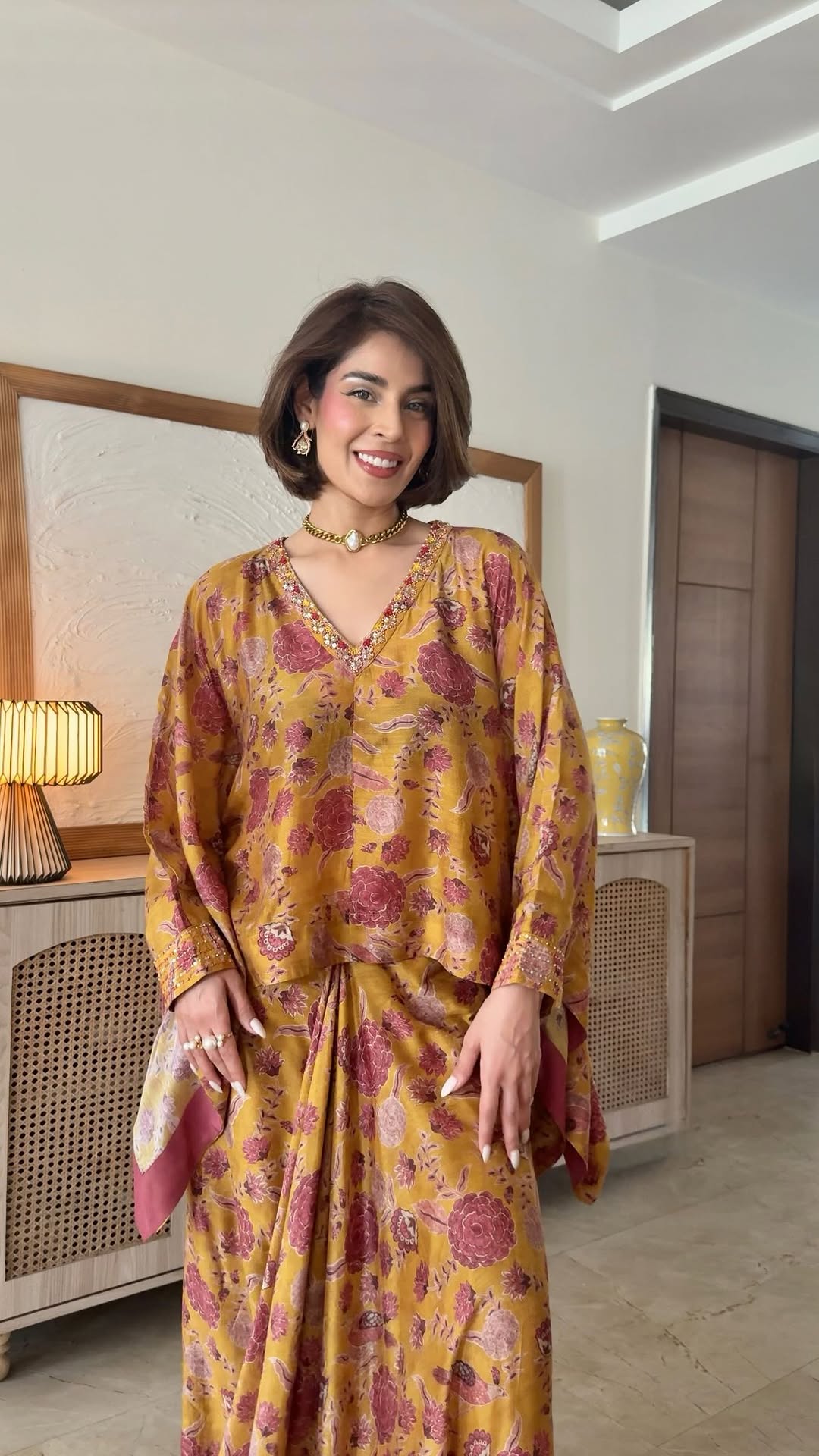 Gulbano Skirt Set - Yellow