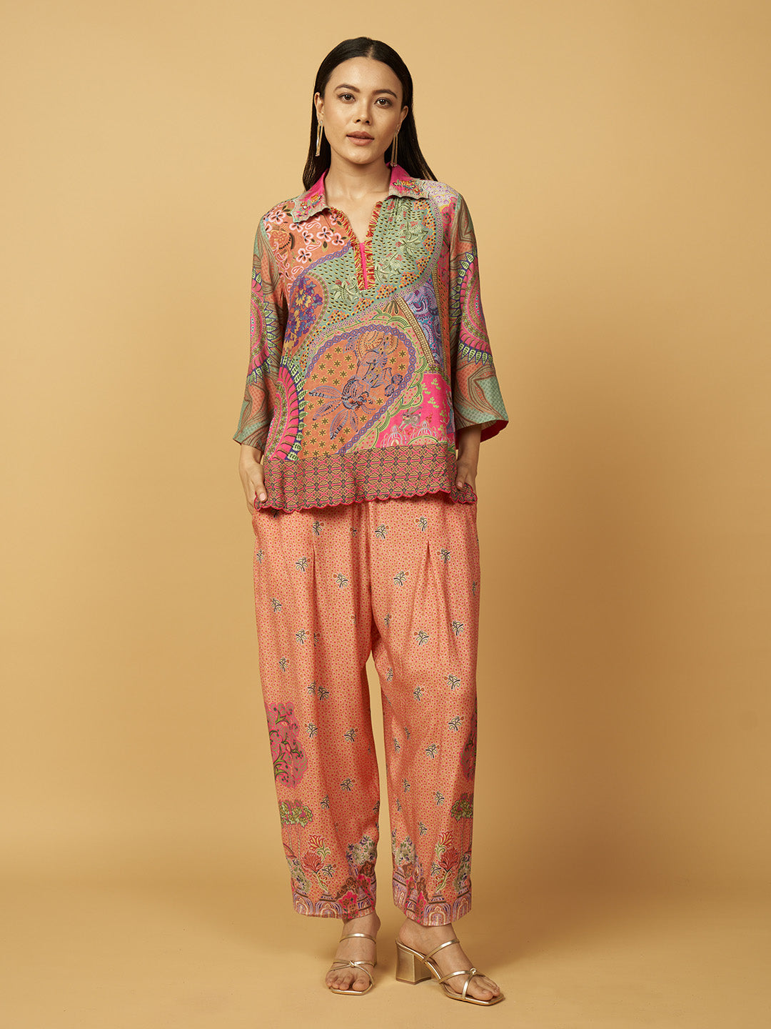Peach  Co-ord Set | Shop Saundh