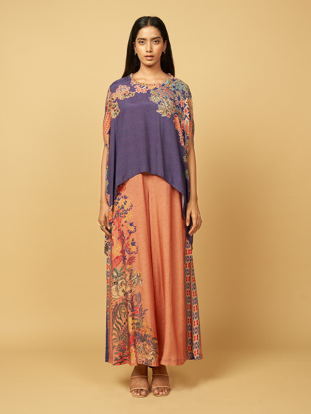 Peach & Purple Jumpsuit | Shop Saundh