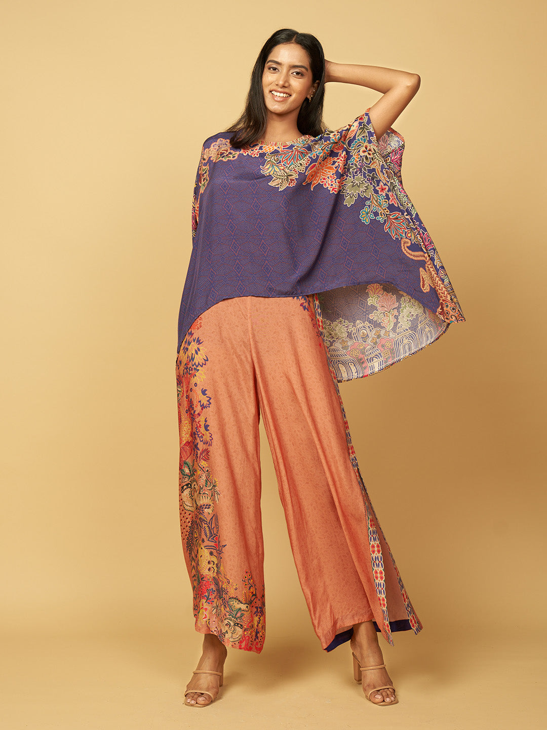 Peach & Purple Jumpsuit | Shop Saundh