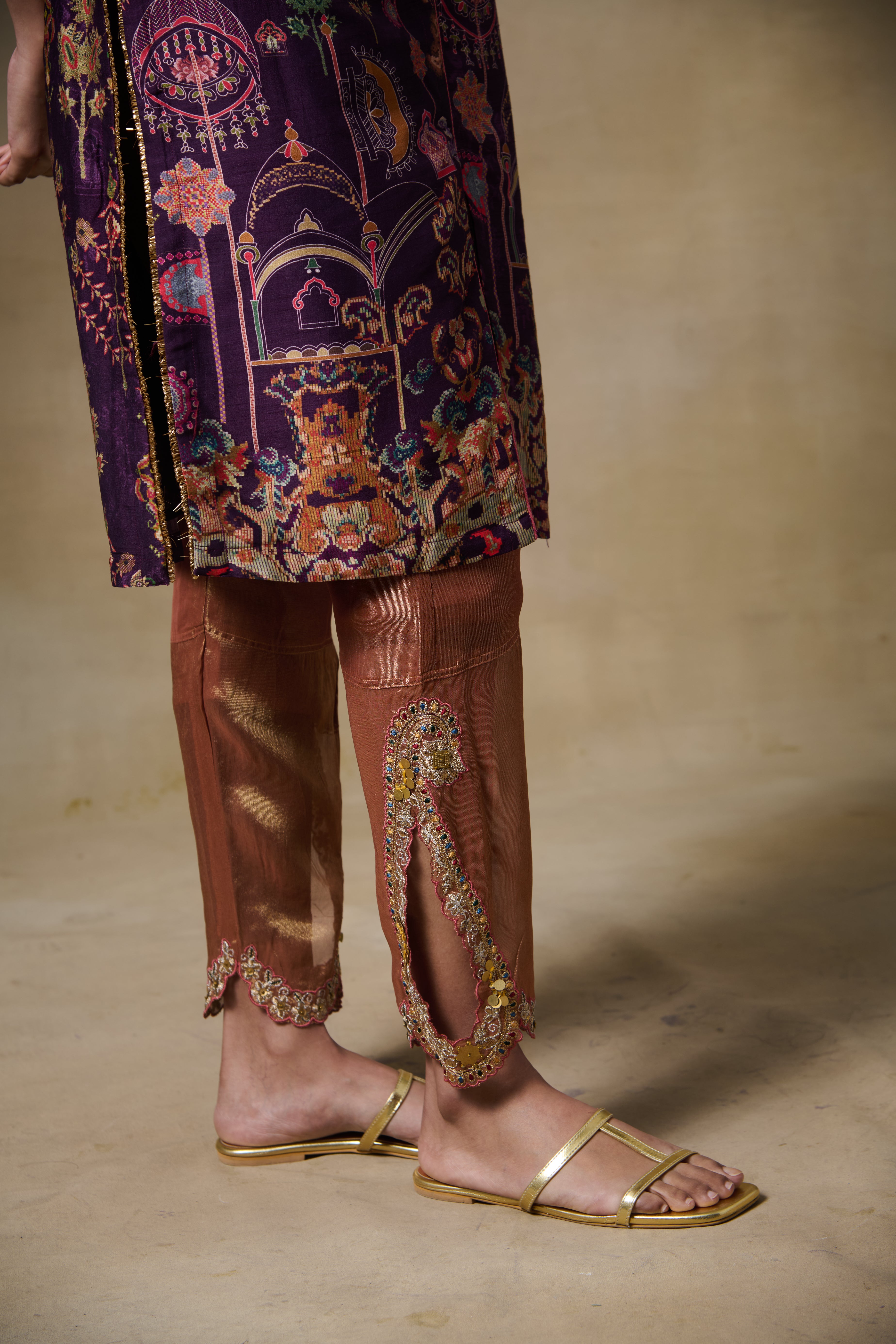 Zohra Kurta Set Purple