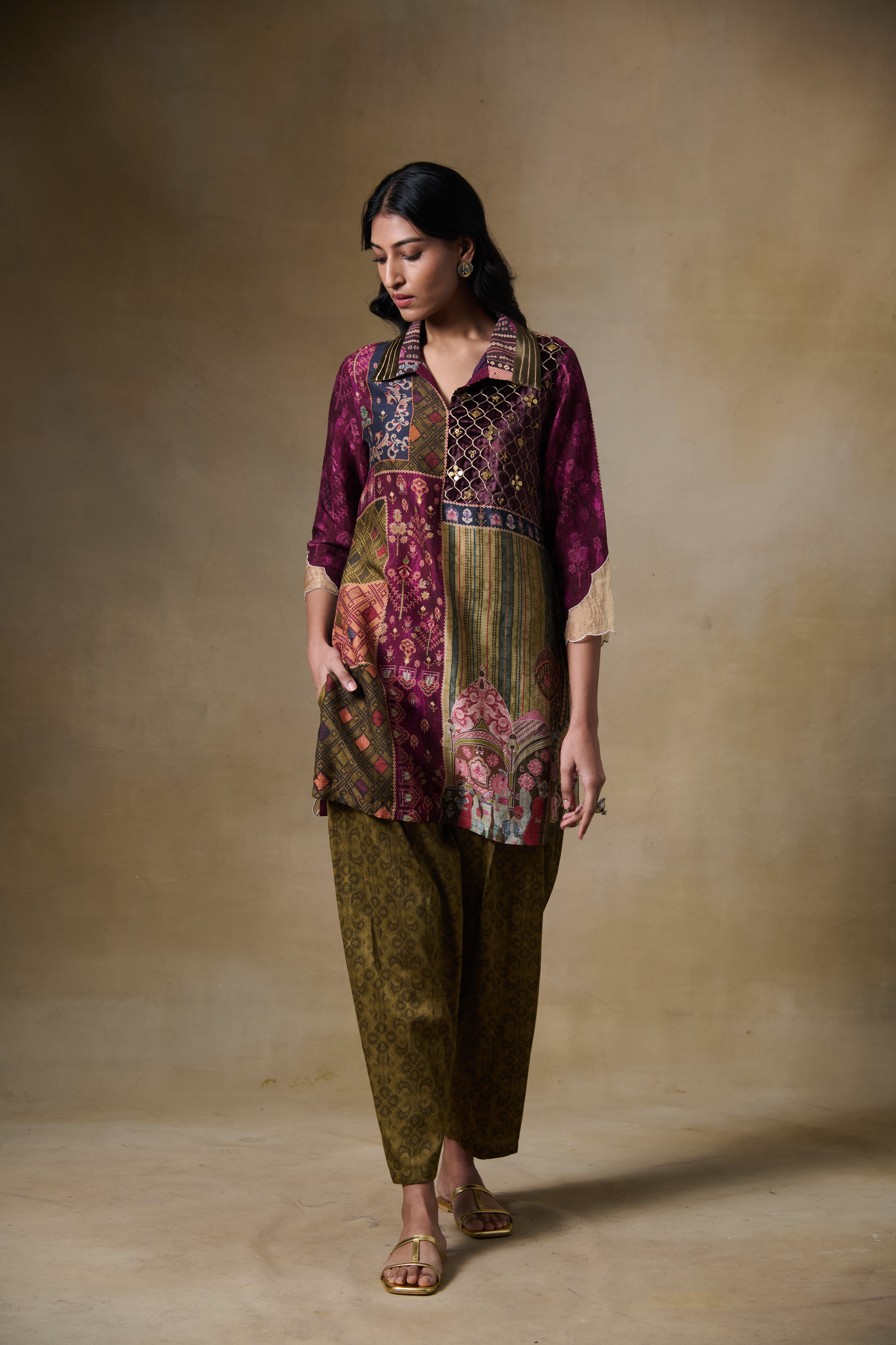 Ehsan Kurta Set – Maroon