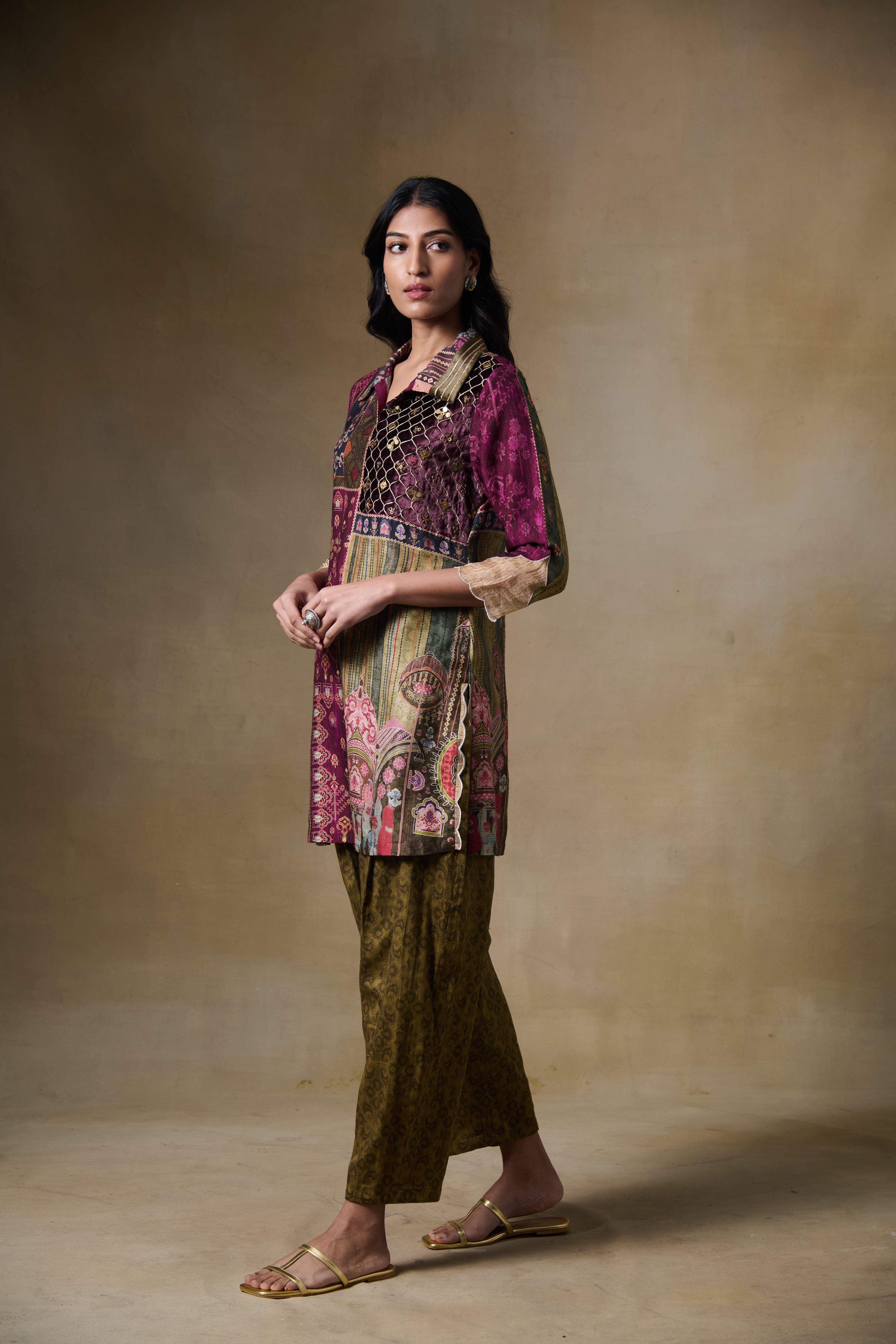 Ehsan Kurta Set – Maroon