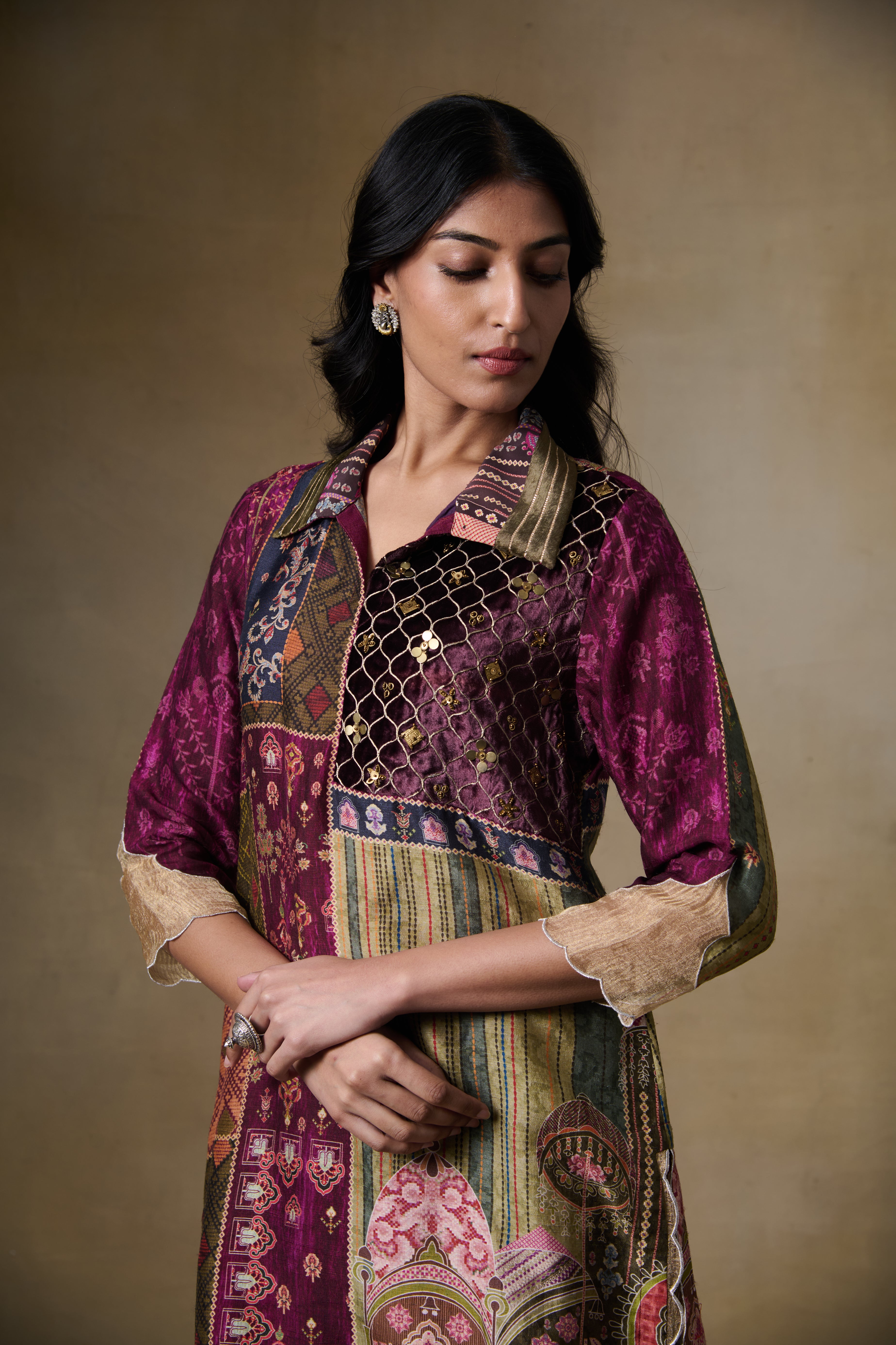 Ehsan Kurta Set – Maroon