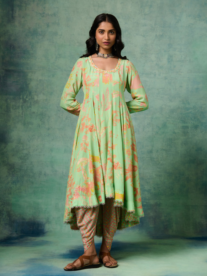 Preet Kurta Set - Green