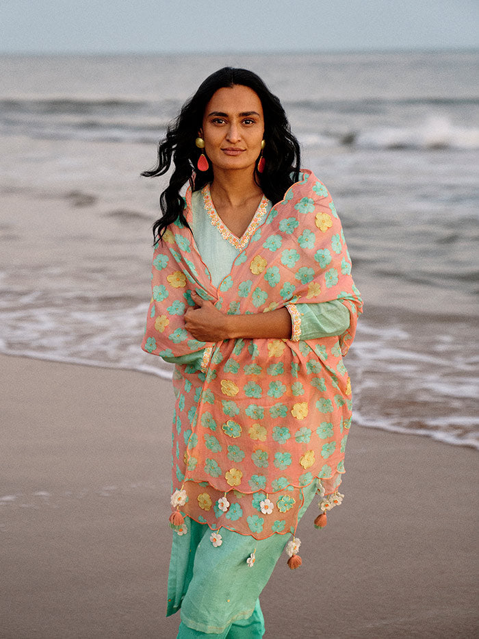Kinari Kurta Set – Green