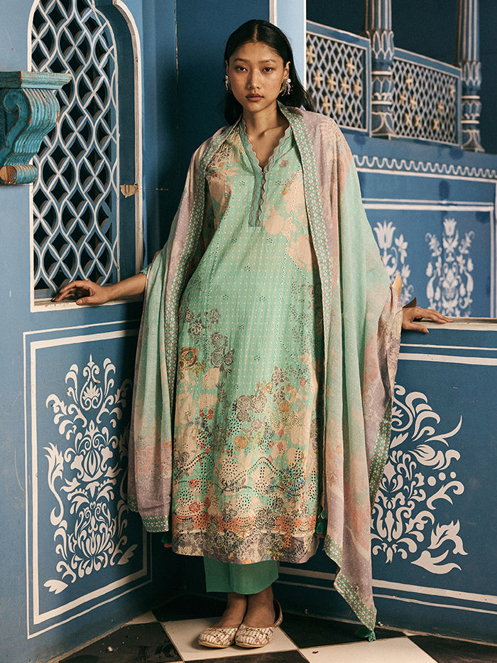 Chaitee Kurta Set - Blue