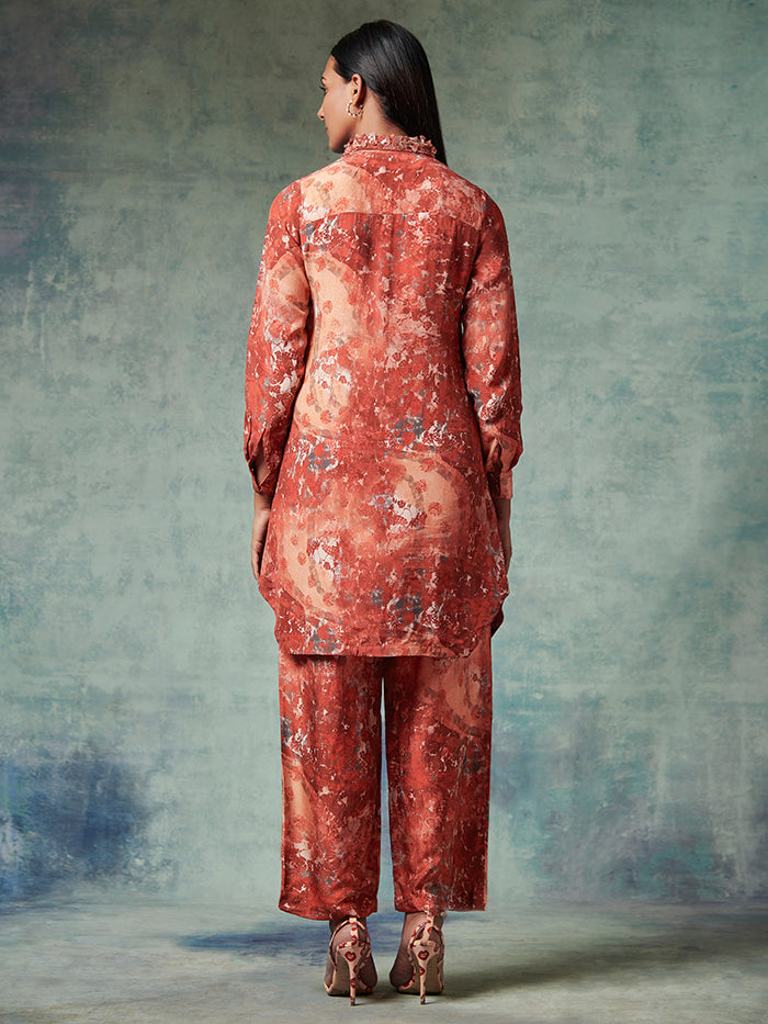 Raahi Co-ord Set - Brown