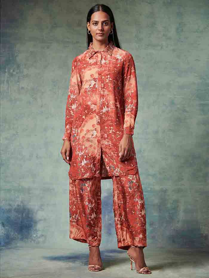 Raahi Co-ord Set - Brown
