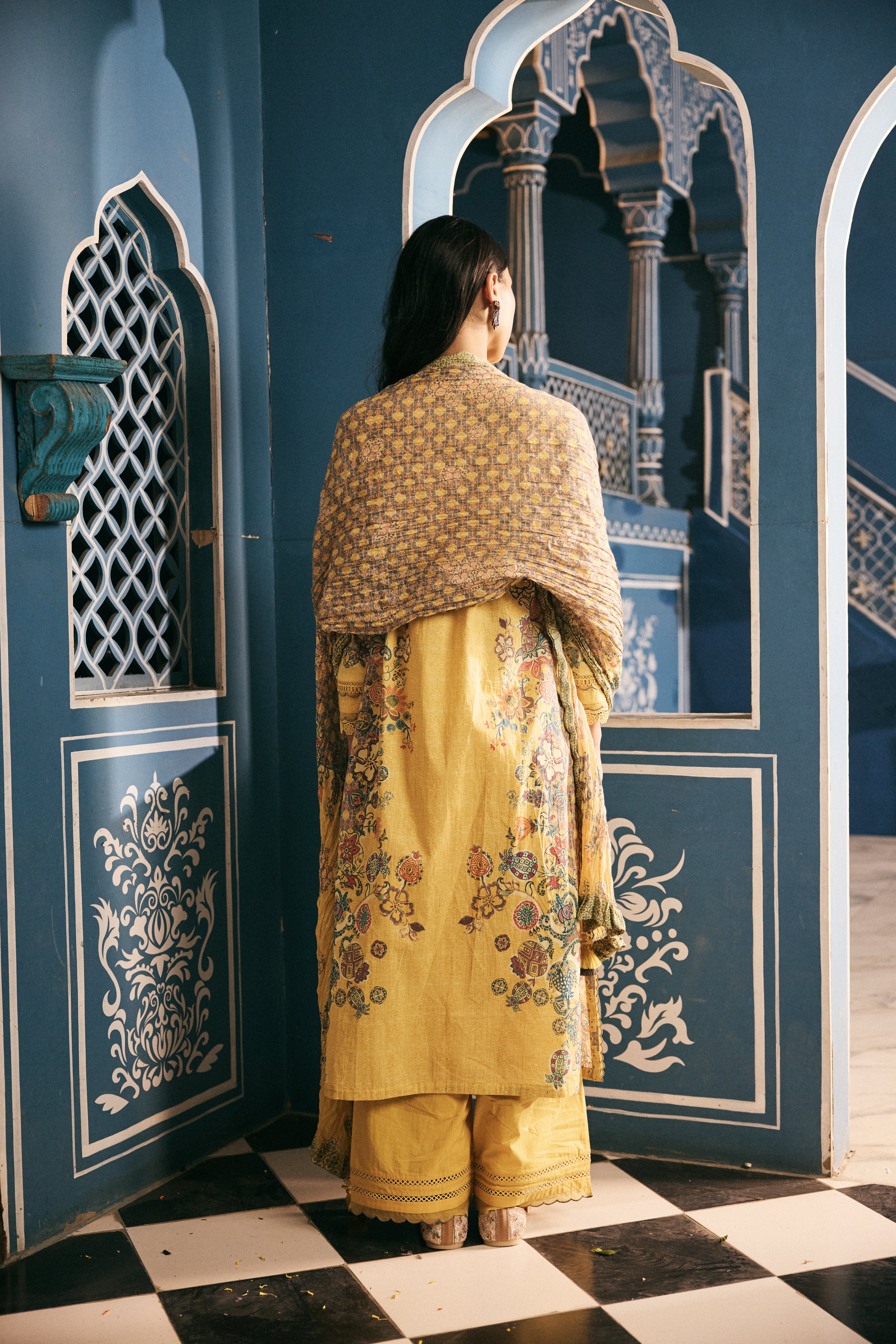 Kiran Kurta Set - Yellow