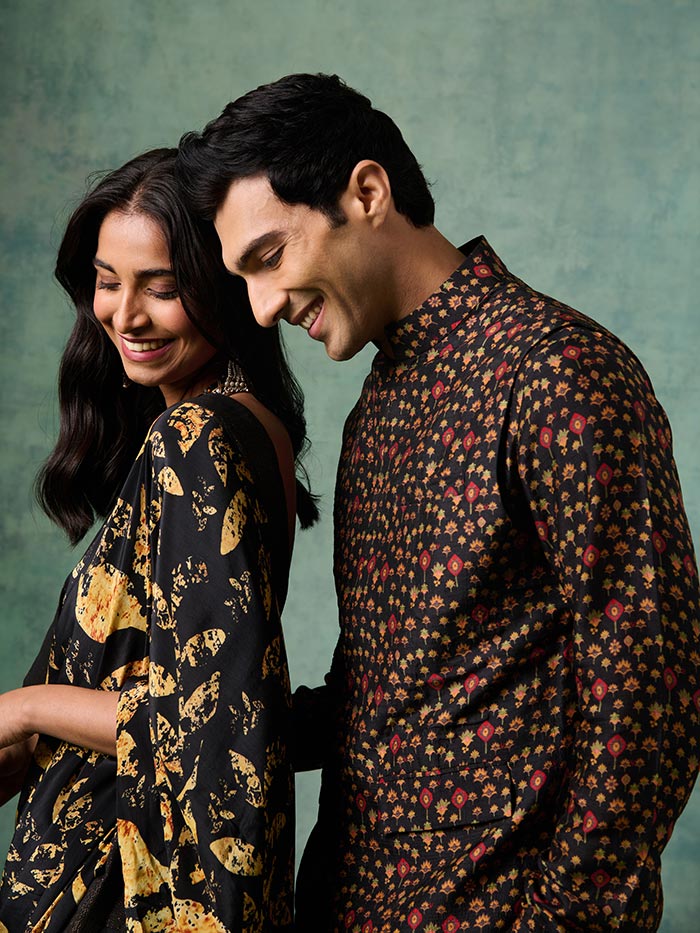 Buy Taksh Black Bandi | Shop Saundh Man