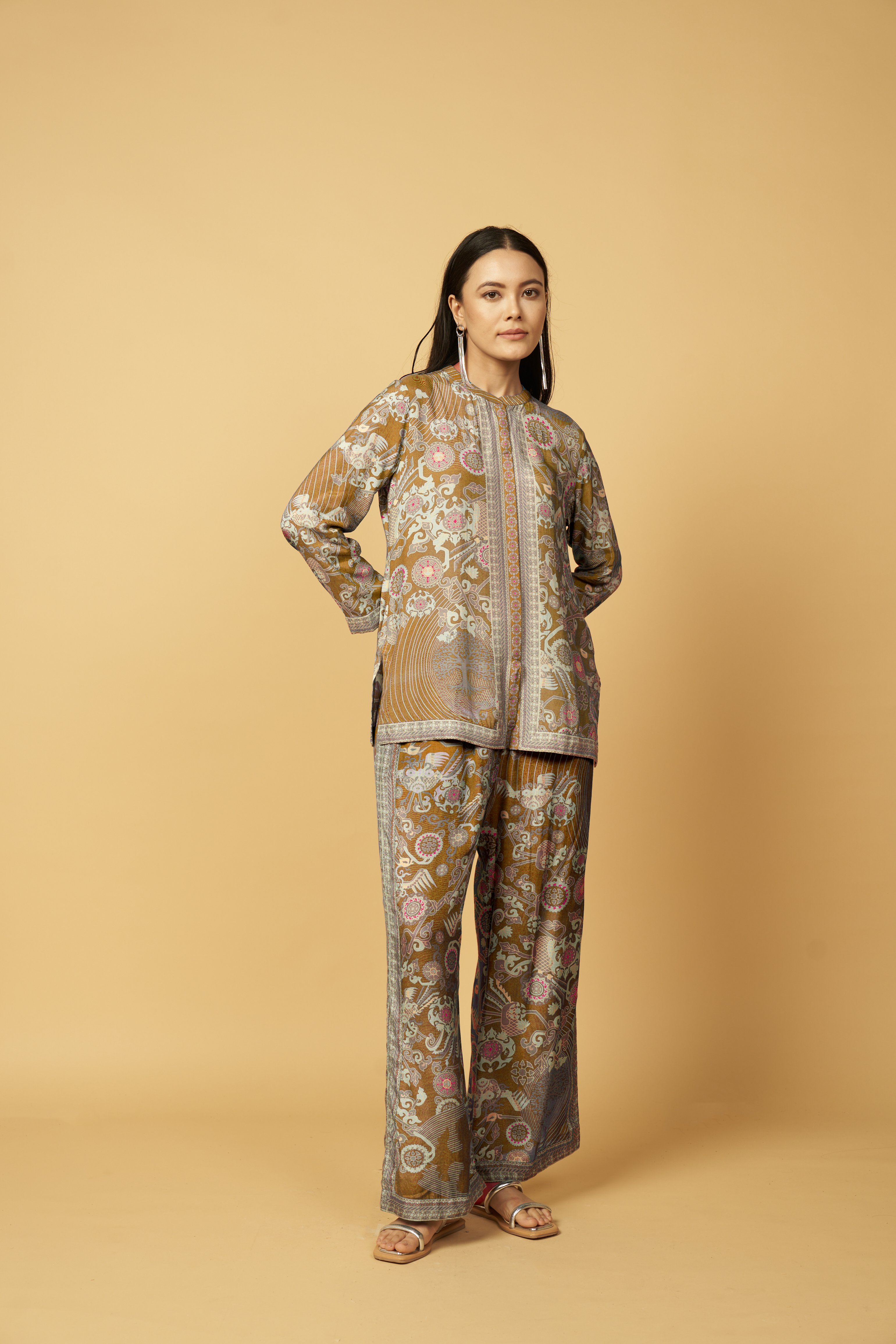 Bhumika Co-ord Set - Rust