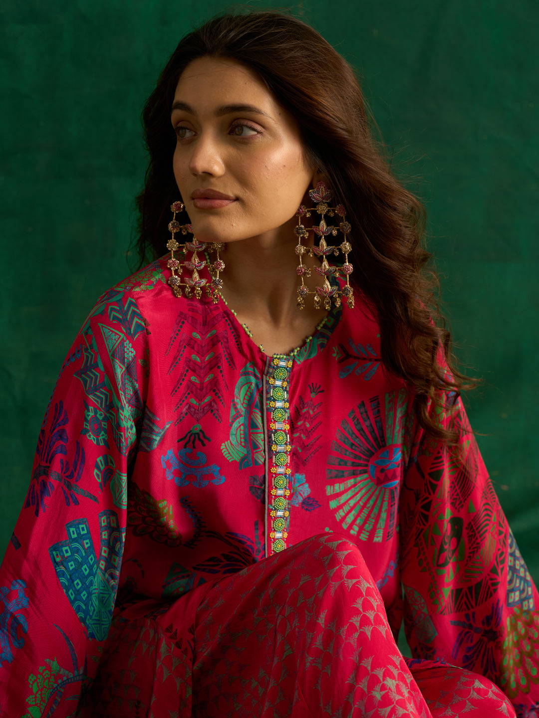 Rukhsat Kurta Set- Pink