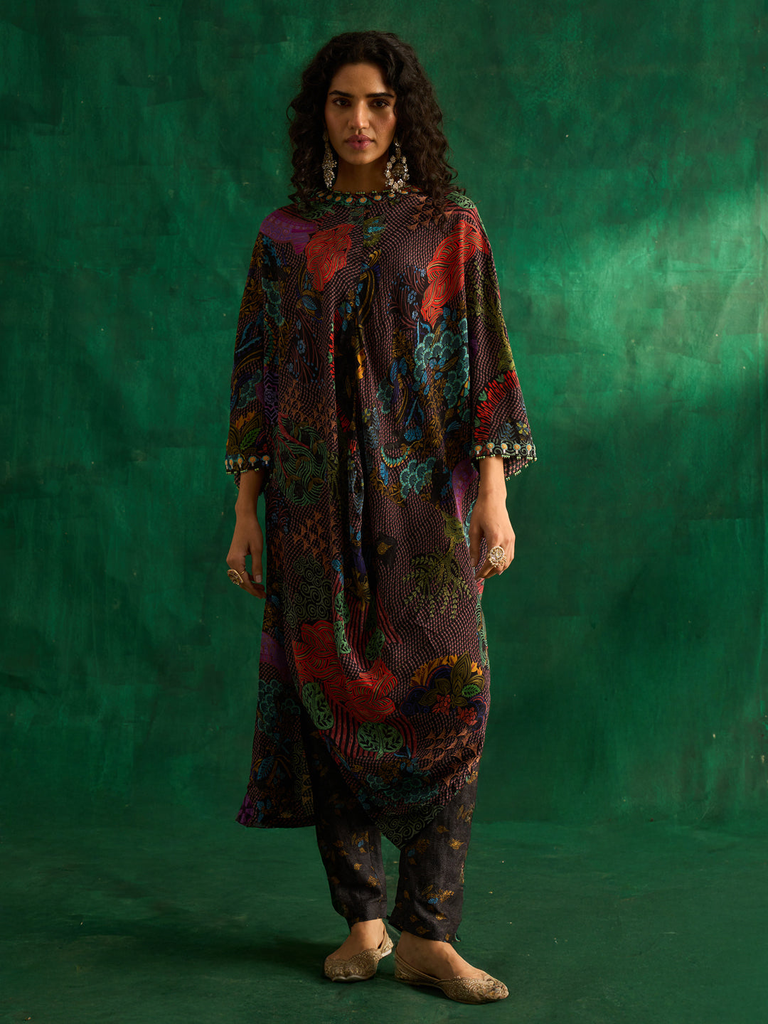 Kalini Kurta Set- Black