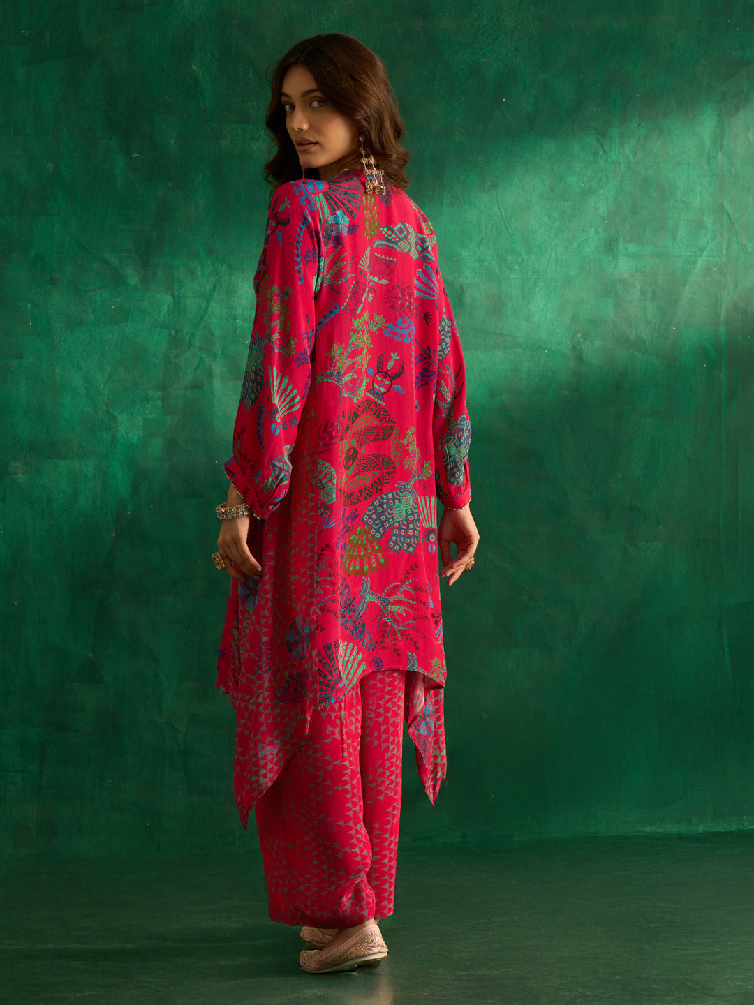 Rukhsat Kurta Set- Pink