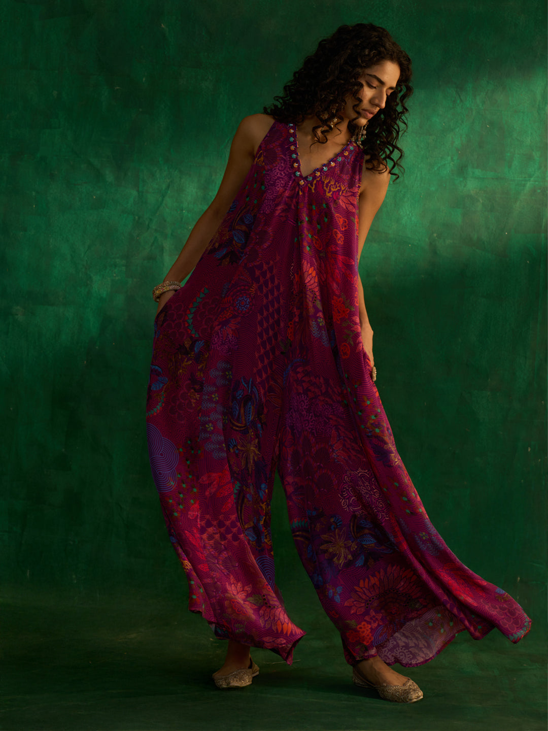 Swapan Jumpsuit- Purple