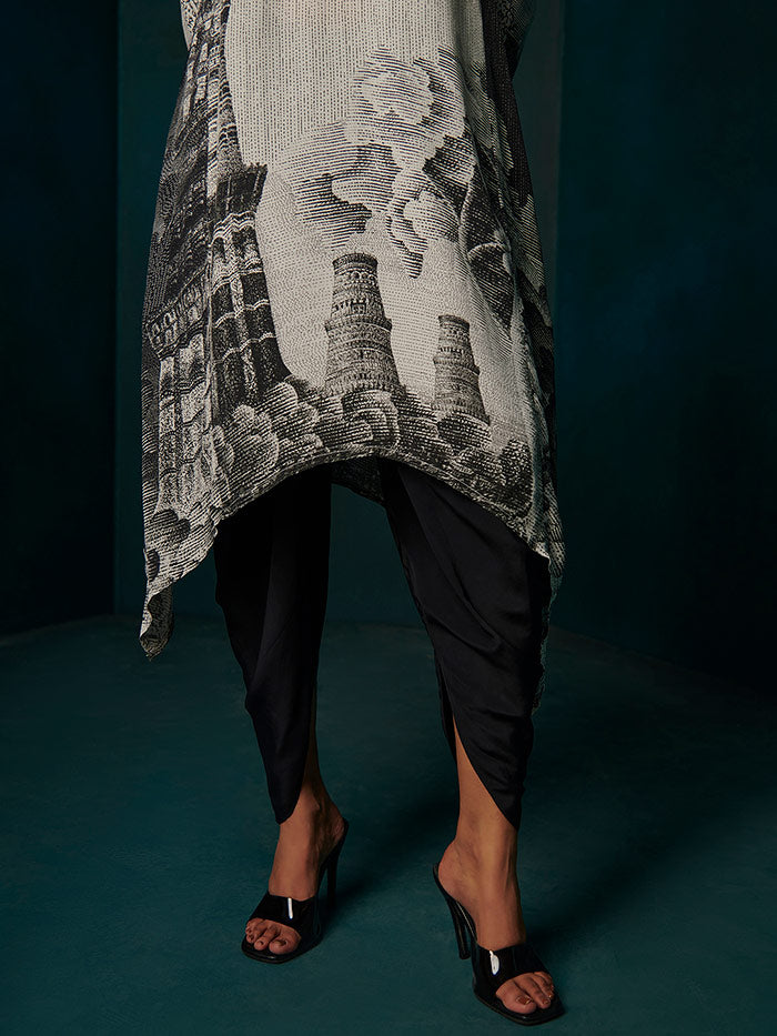 Stipple Kurta - Off White