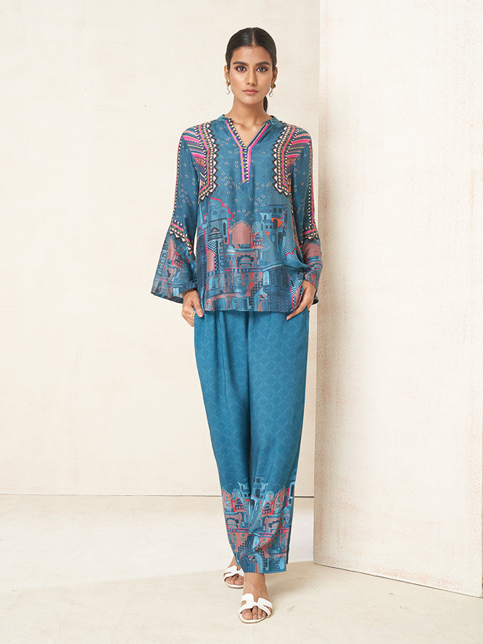 Bhuna Co-ord Set - Blue