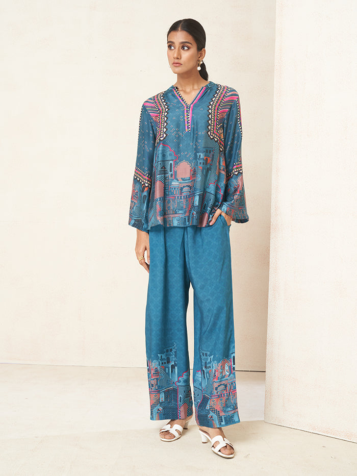 Bhuna Co-ord Set - Blue