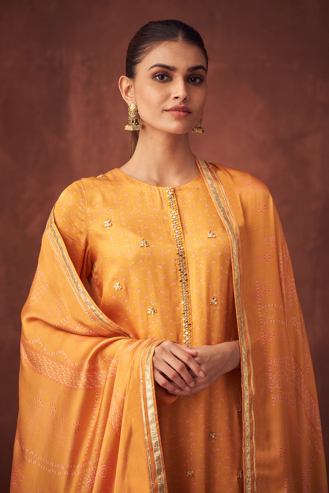 Miraya Unstitched Kurta Set - Yellow