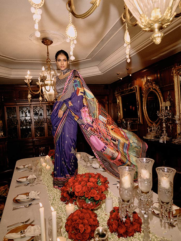 Indra Saree - Purple