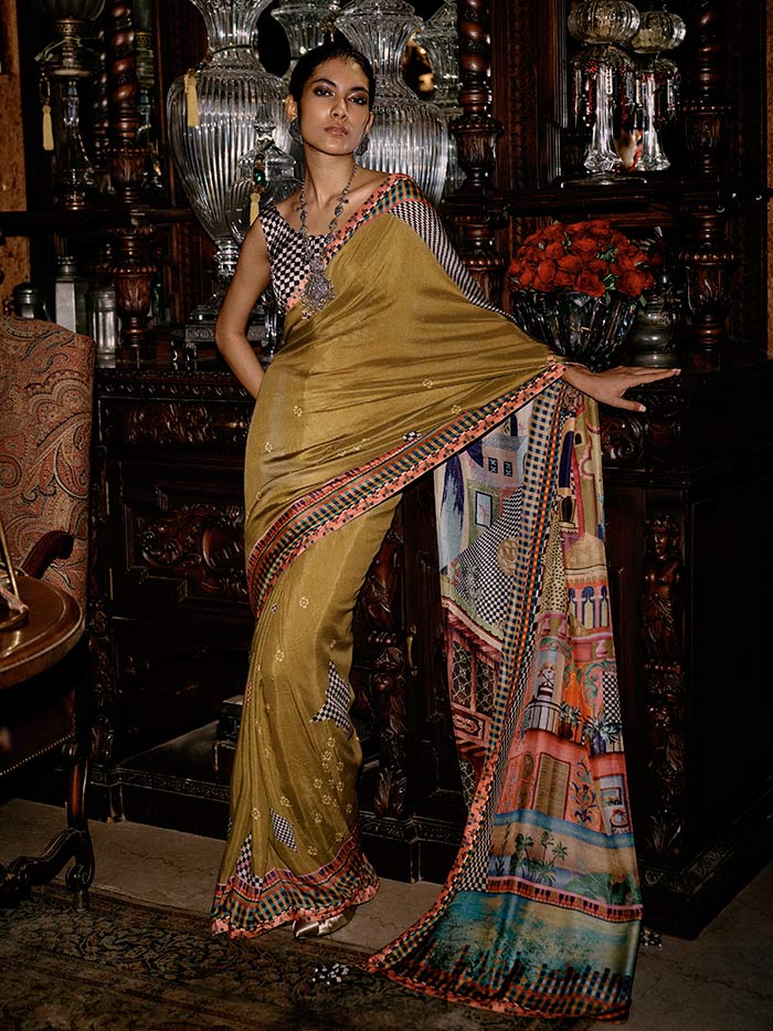 Indra Saree - Green