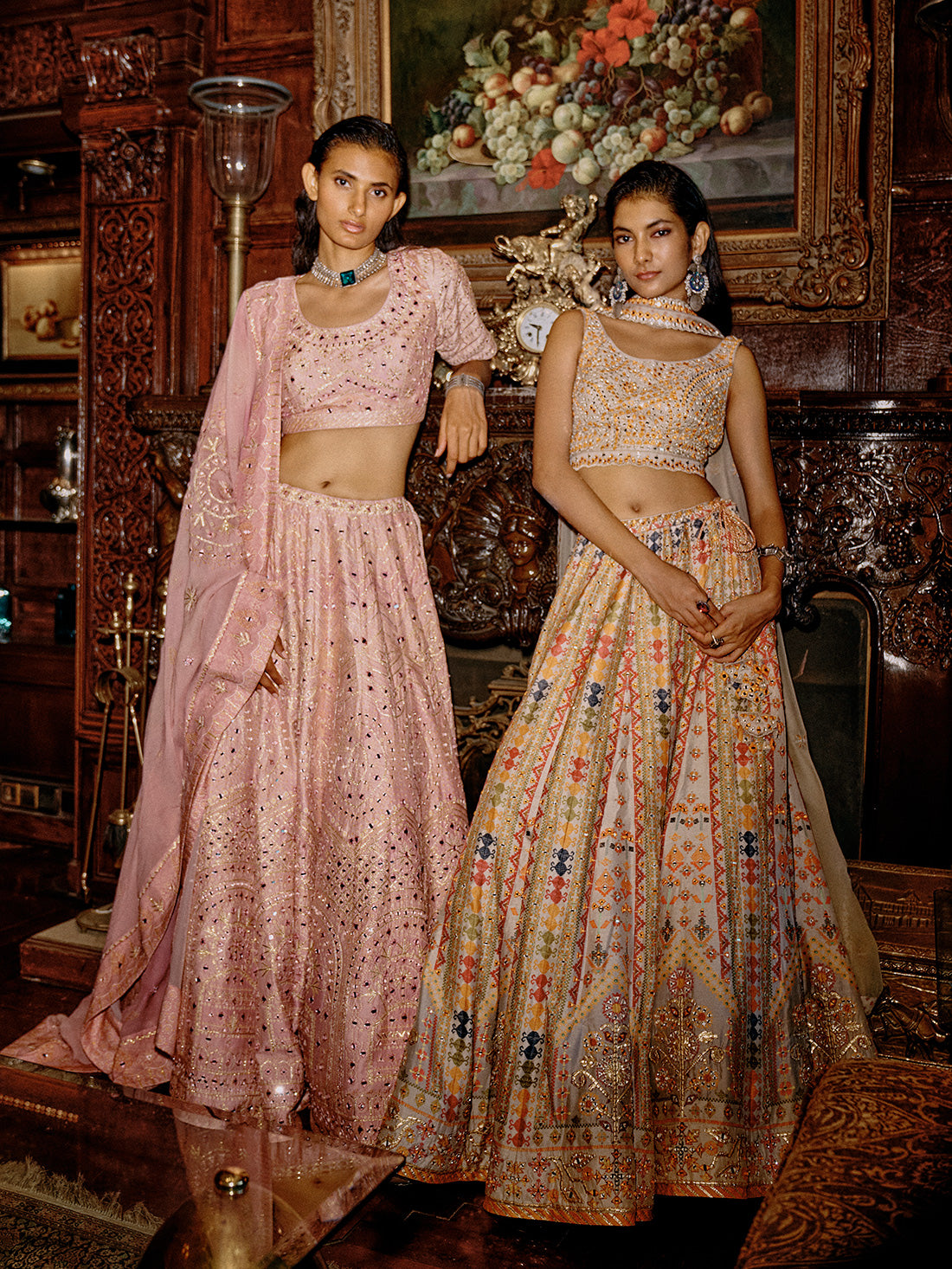 Padmini Lehenga Set - Grey