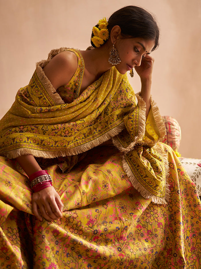 Nida Lehenga Set - Yellow