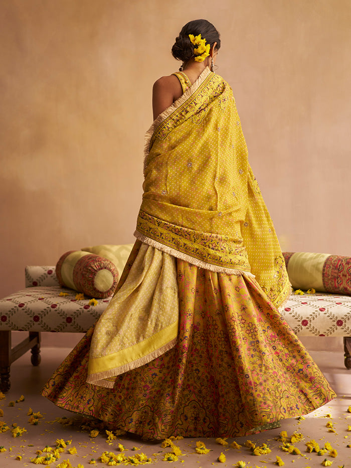 Nida Lehenga Set - Yellow