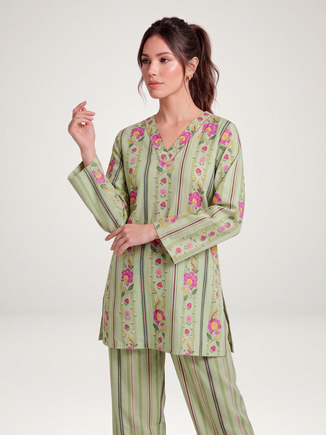 Chaitri Co-ord Set - Green