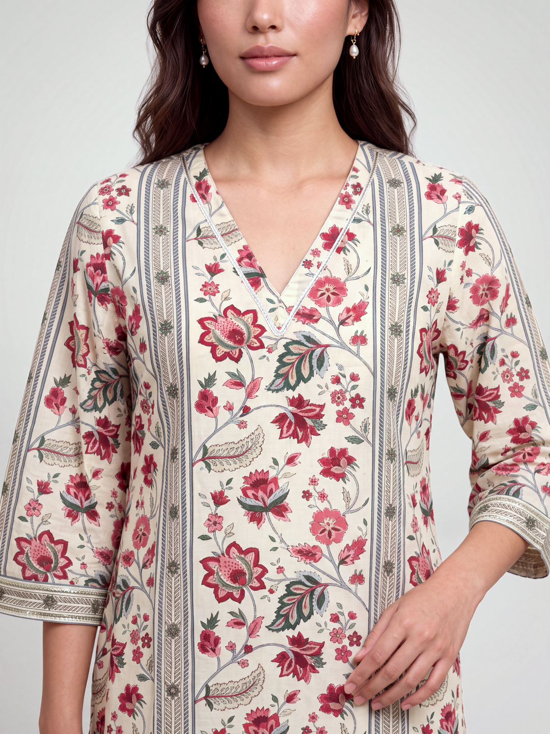 Palash Kurta Set - Maroon
