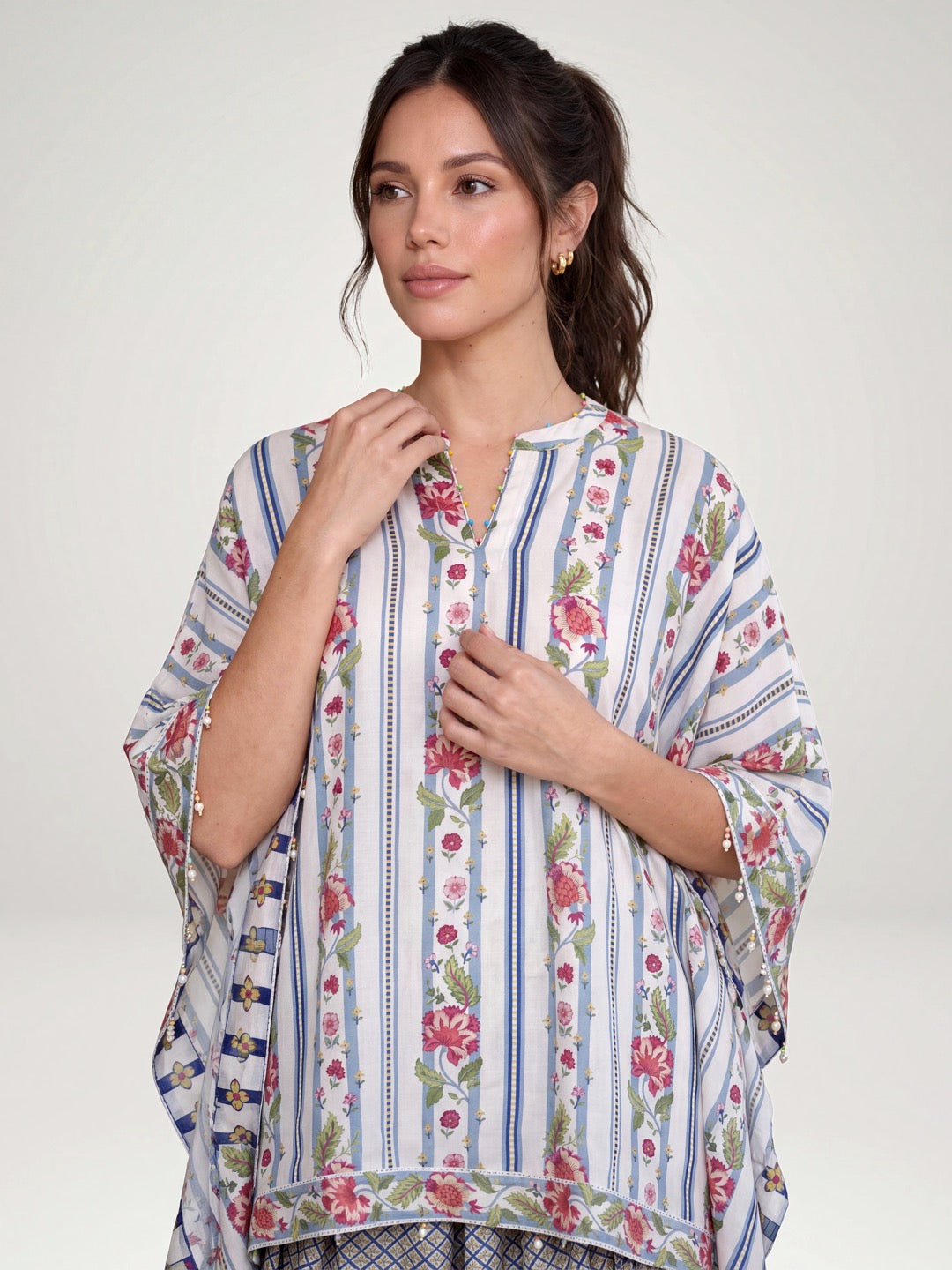 Bahaar Kaftan set - Blue