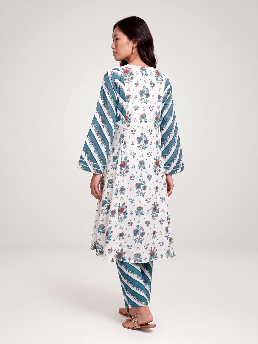 Kashi kurta set -Blue