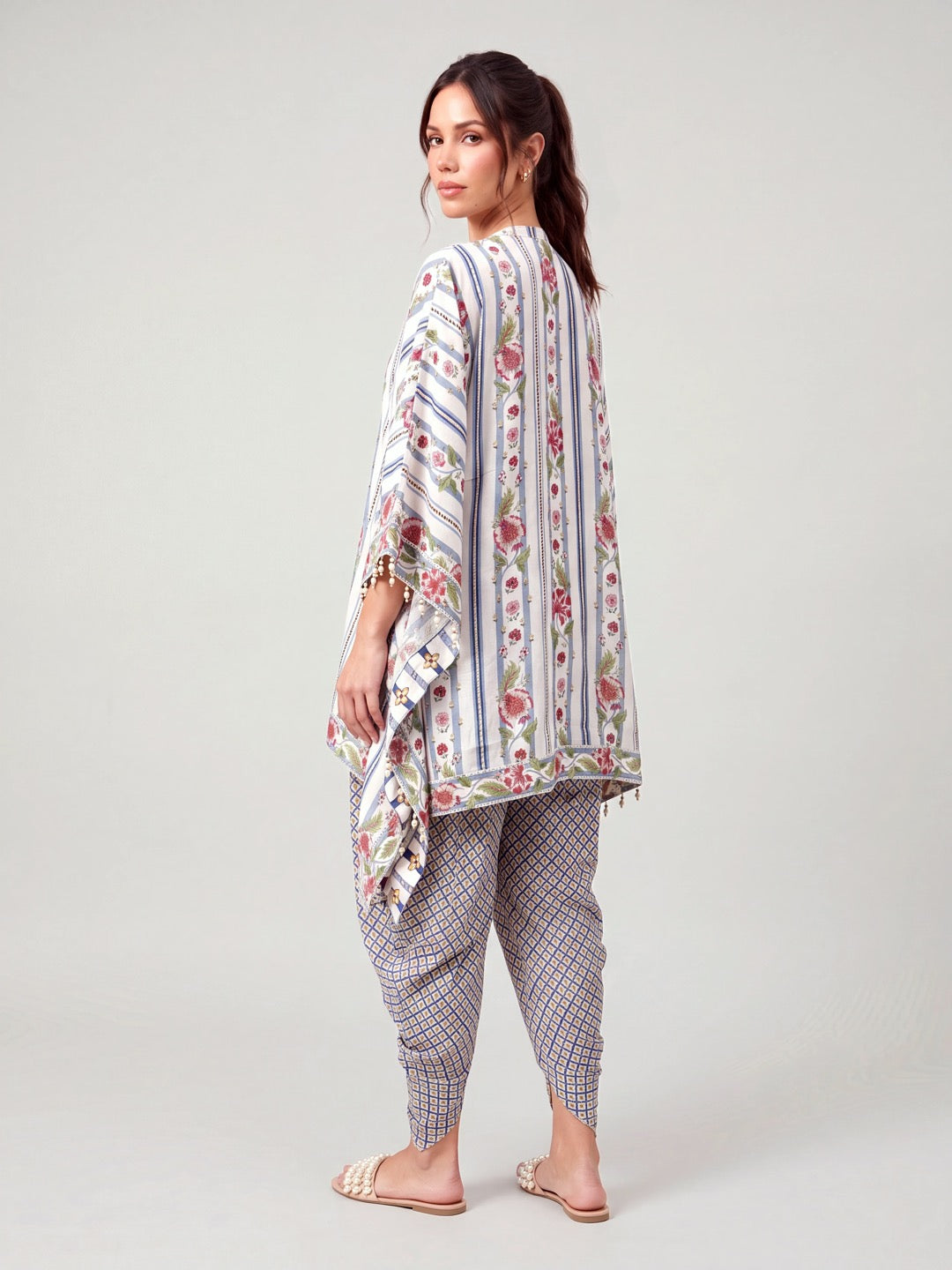 Bahaar Kaftan set - Blue