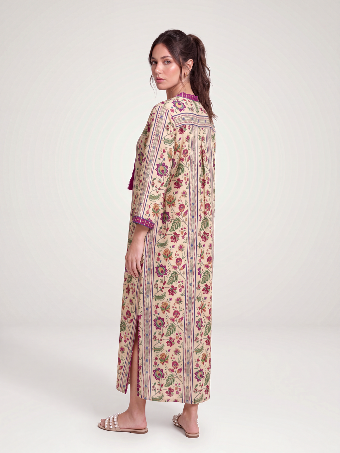 Toran Kaftan Dress - Chiku