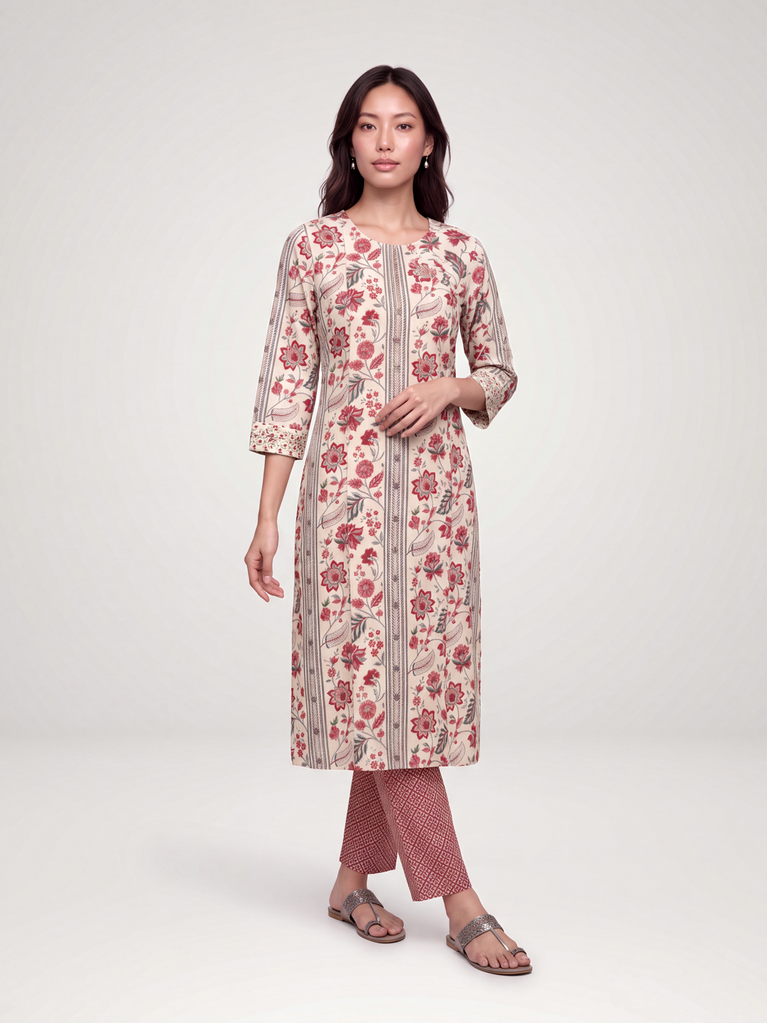 Surmayi Kurta set - Red