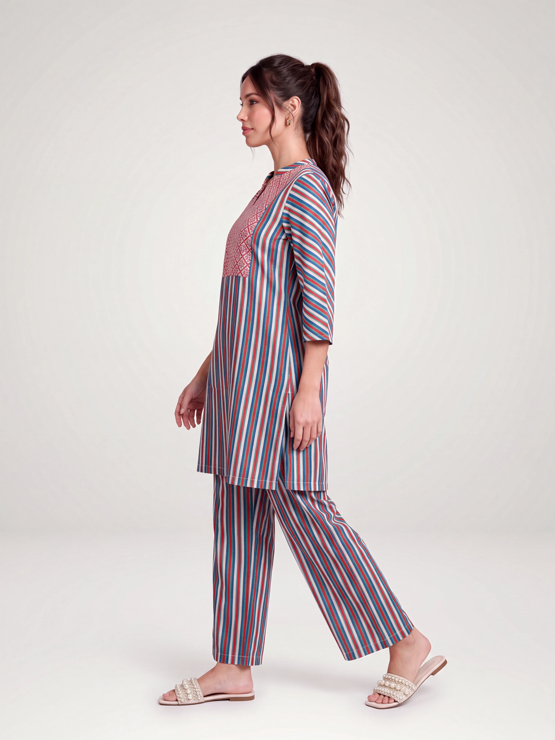 Naqsh co-ord Set - Blue