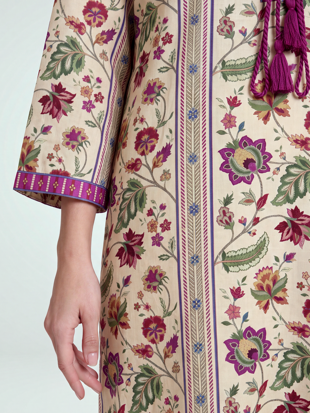 Toran Kaftan Dress - Chiku