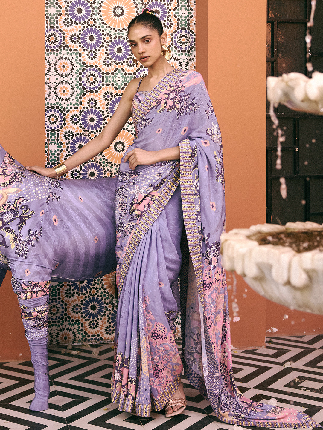 Vaid Saree - Purple