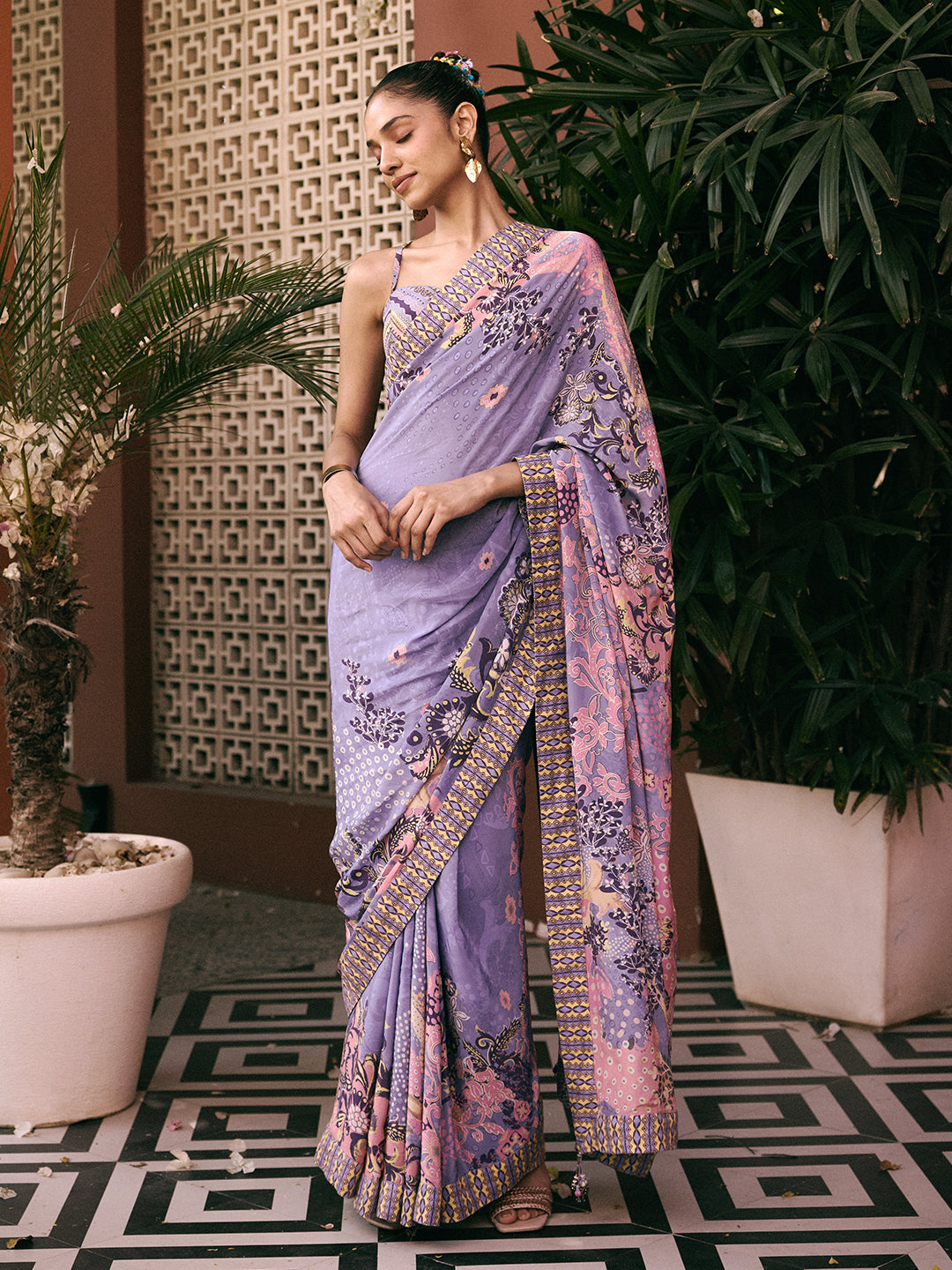 Vaid Saree - Purple