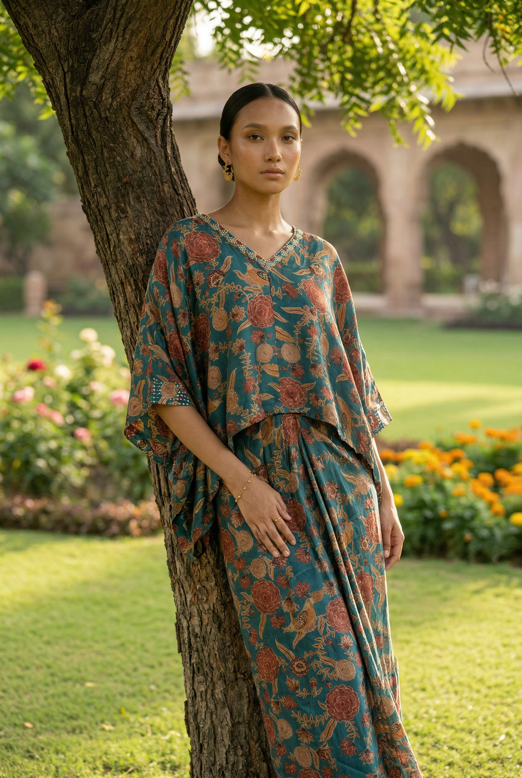 Gulbano Skirt Set - Blue