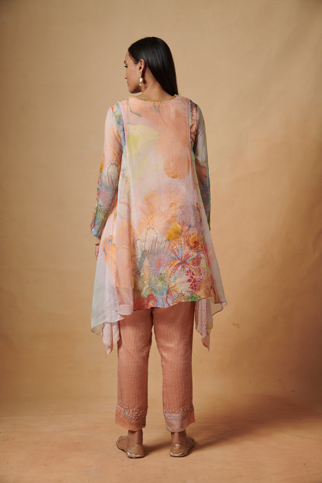 Kinara Kaftan Set - Pink