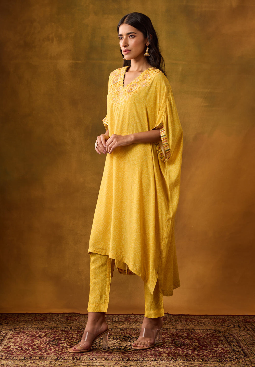 Maan Kurta Set - Yellow