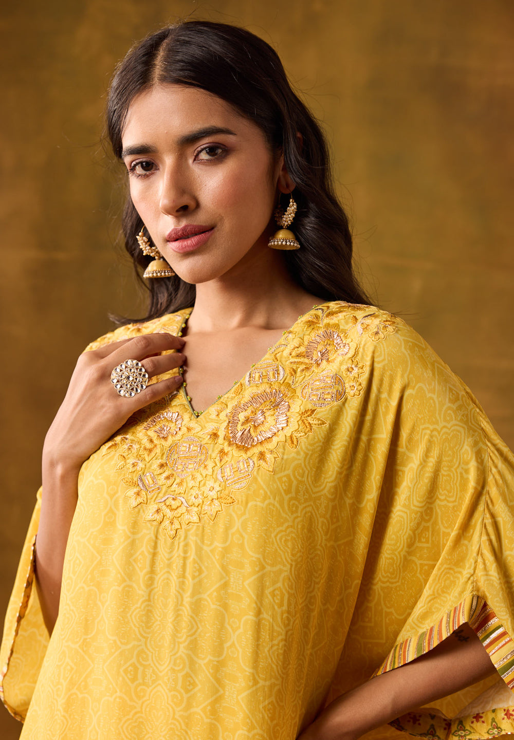 Maan Kurta Set - Yellow