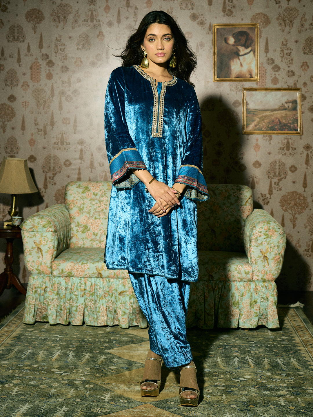 Nuksat Kurta Set - Blue