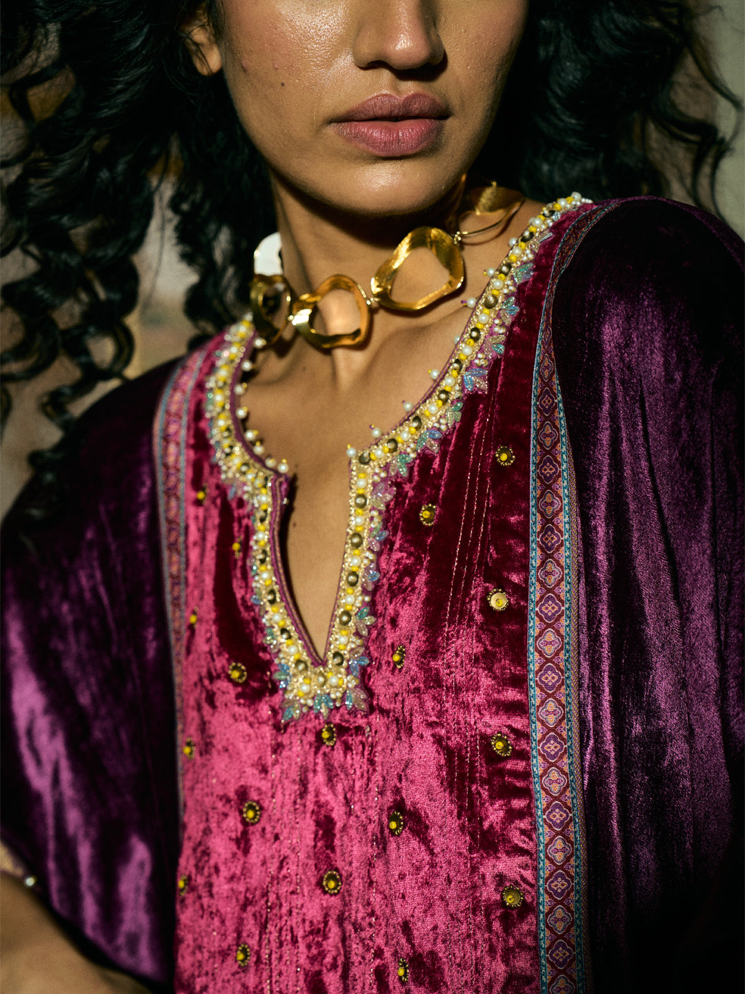 Kalyani Kurta Set - Purple