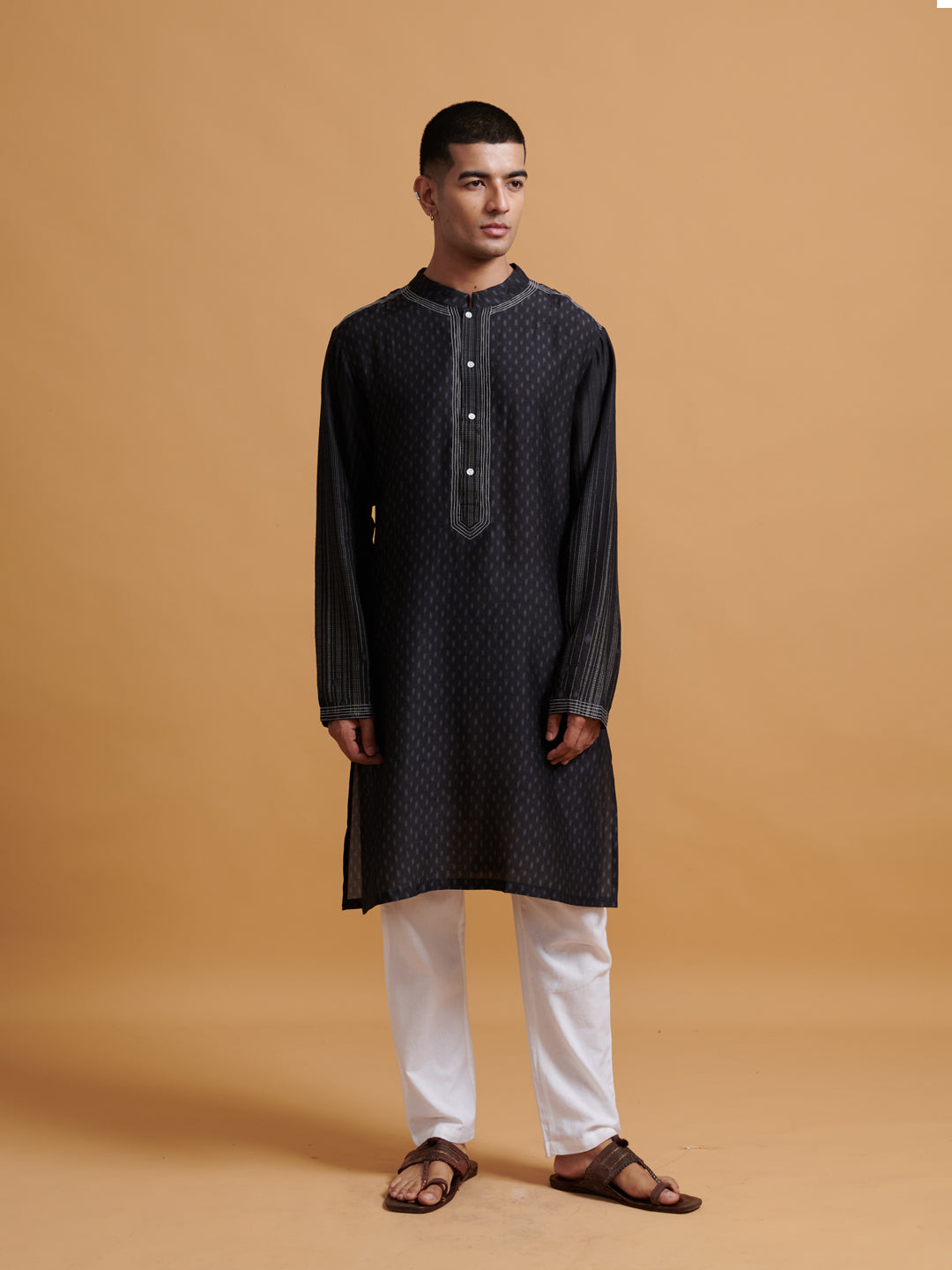 Rangrez Kurta - Black